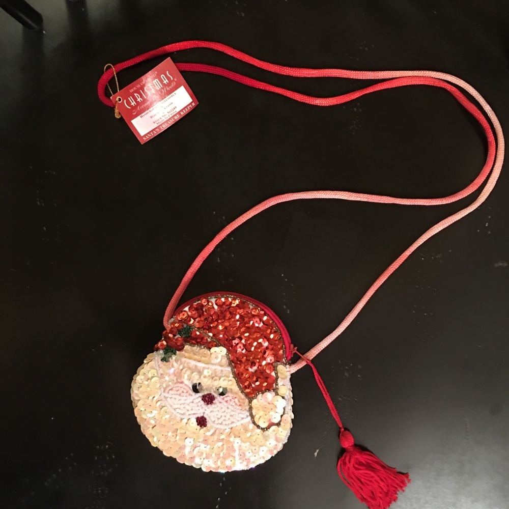 Vintage NWT House of Lloyd Miniature Santa Purse